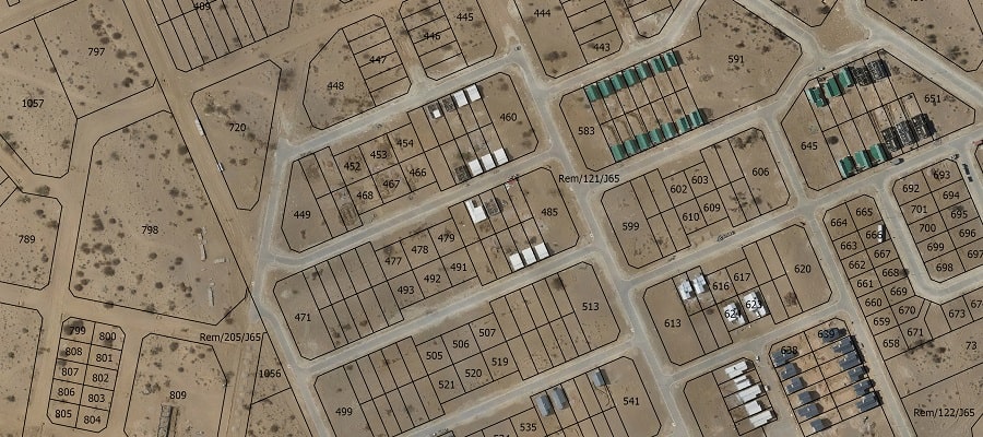 Aerial Image with newly built Houses in Osona