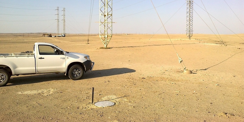 Survey Point near Power Line