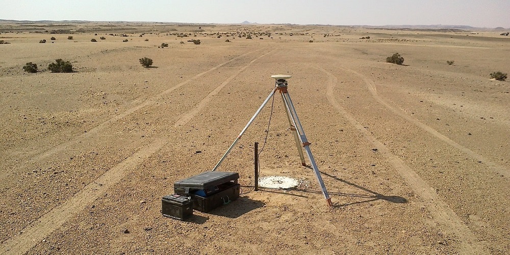 Survey Point in Desert