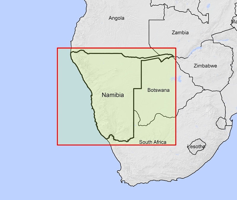 Namibia Map