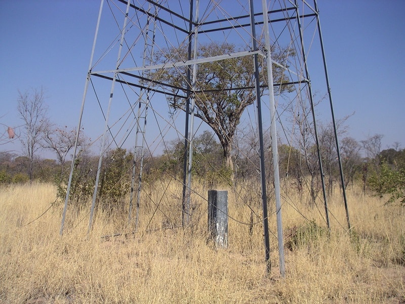 Old Trig Beacon with half destroyed Tower