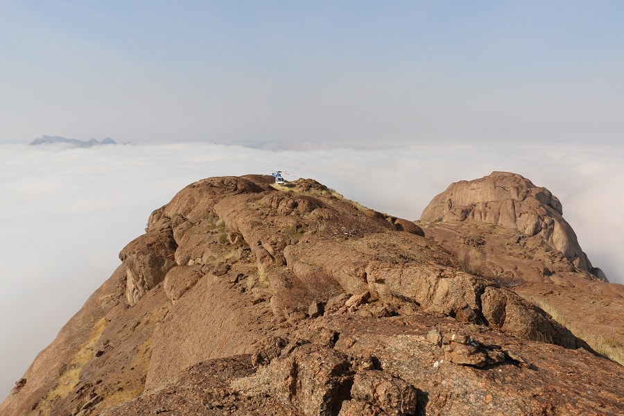 Mountain Top above the Clouds