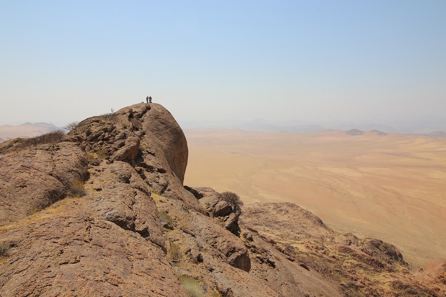 Mountain Top with Desert in Background