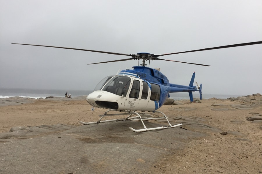Helicopter near Shore
