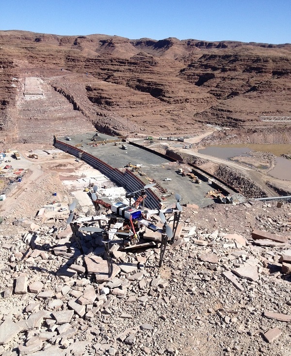 Drone in Front of Neckartal Building Site