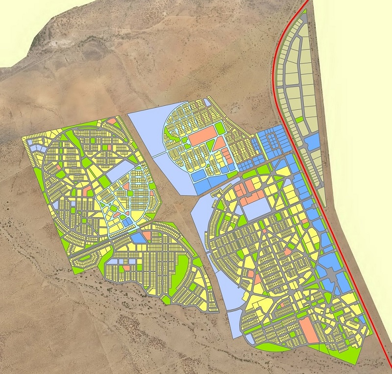 Osona Aerial Image with all Planned Extensions and Zoning