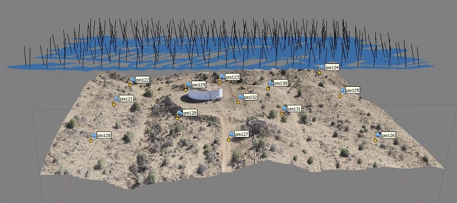 Processing of Aerial Images at Water Reservoir